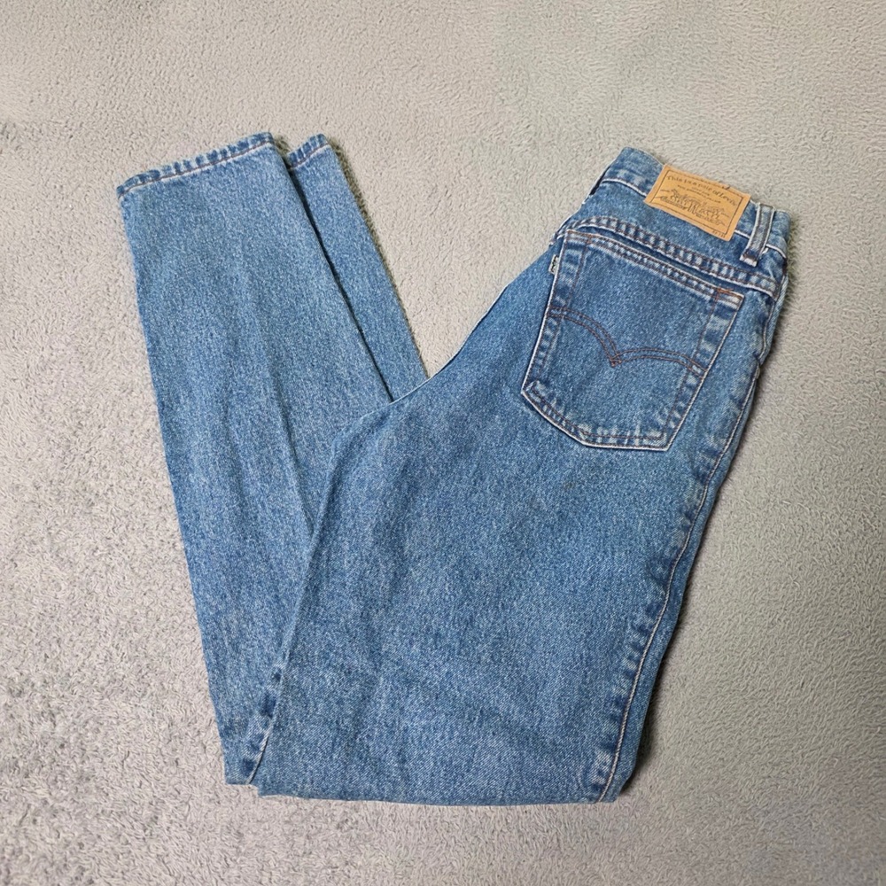 Levis Womens Size 5 900 Series Jeans Blue High Waisted Tapered Leg Vintage 90s